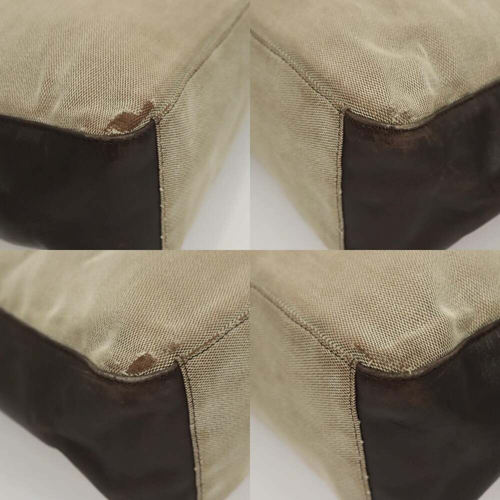 GUCCI Shoulder Bag Canvas Gray Silver - Picture 10 of 13